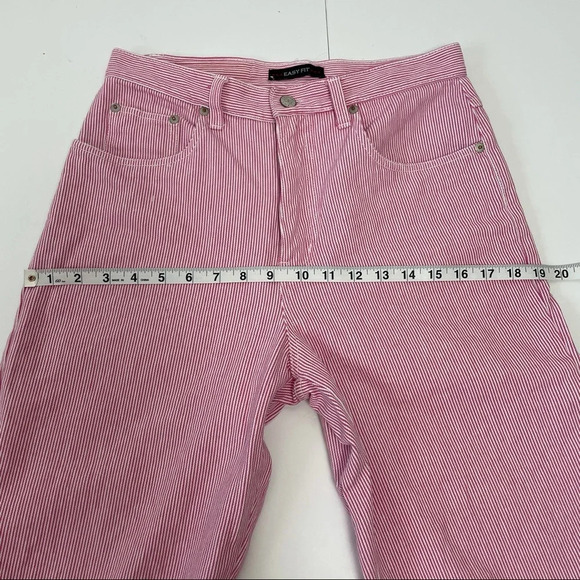 Vintage Bill Blass Pink and White Stripe High Waist Capris Pedal Pushers SZ 6P - Picture 6 of 12